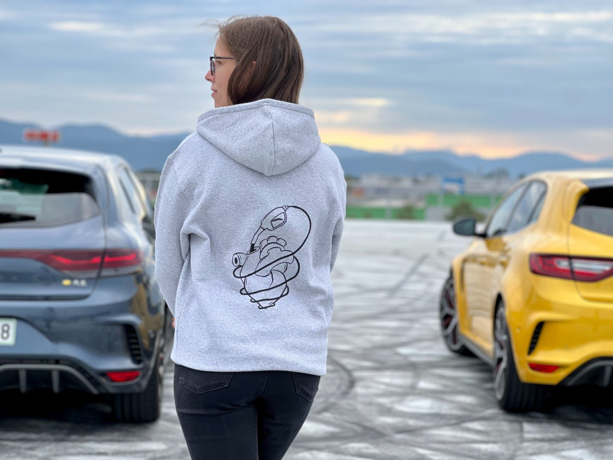 Grey Heart Women Hoodie