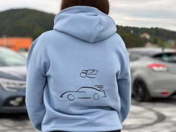 Ash Blue Angel  Women Hoodie