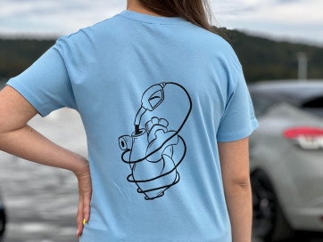 Blue Heart Women T-shirt